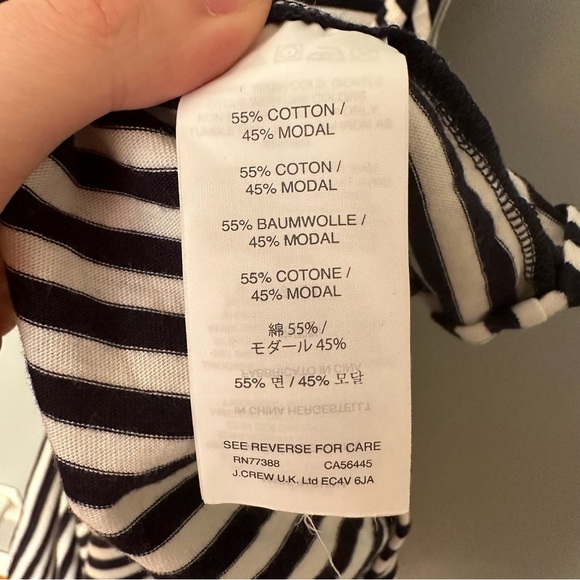 Crewcuts Striped Handkerchief Navy and White Striped Dress — Size 16 - Picture 6 of 6